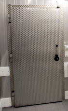 Tiefkühlraumdrehtür in CNS Edelstahl 0,80m x 2,20m
