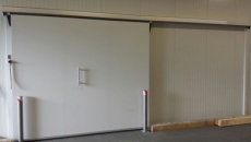 Khlraumschiebetr in RAL 9002 1,60m x 2,20m